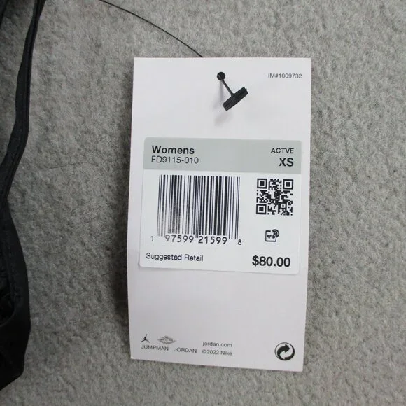 Nike Jordan X Travis Scott Womens Black Tank Size‎ XS Open Back Tie FD9115 NEW - Picture 6 of 8